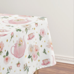 Nappe Baby shower Floral Rose Tea Party