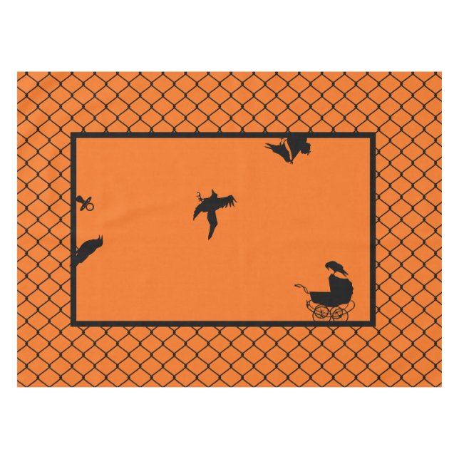 Nappe Baby shower Goth-Horror (Devant (Horizontal))