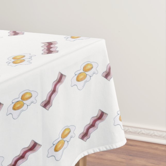 Nappe Bacon Bandes et oeufs frits Petit déjeuner (In Situ)