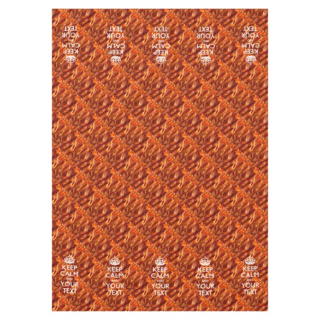 Nappe Bacon Gardez Le Calme Et Ayez Votre Texte (Devant)
