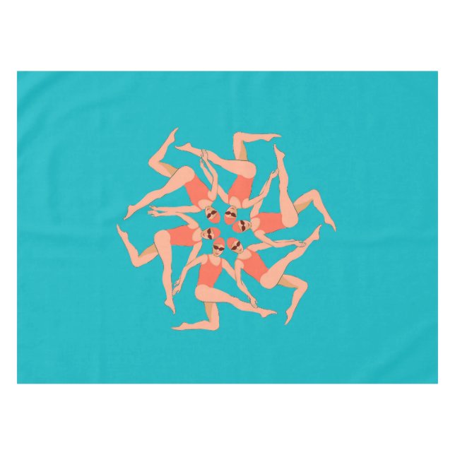 Nappe Baigneurs - Chorégraphie de natation synchronisée (Devant (Horizontal))