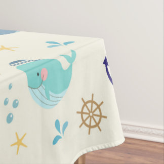 Nappe Baleine Pastel & Nautical Sea Party Design