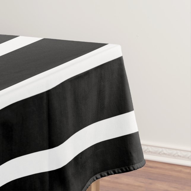 Nappe Bande noire et blanche moderne (In Situ)