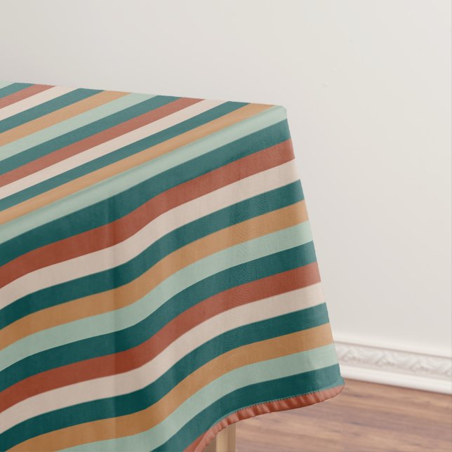 Nappe Bande turquoise et Brown (In Situ)