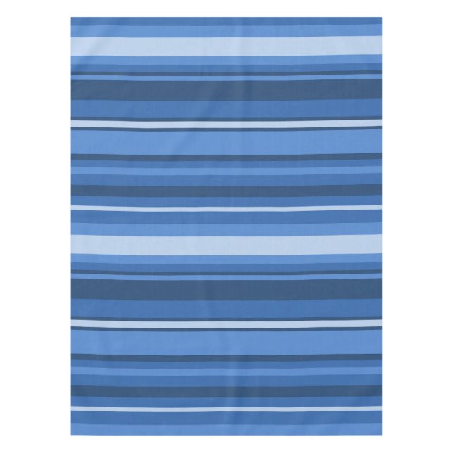 Nappe Bandes bleu monogramme (Devant)