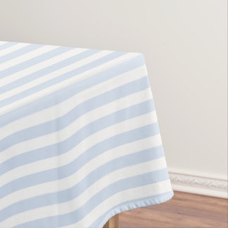 Nappe Bandes de bonbons bleu pâle et blanc