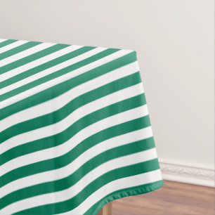 Nappe Bandes de bonbons vert et blanc