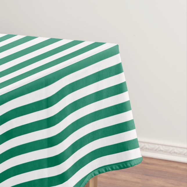 Nappe Bandes de bonbons vert et blanc (In Situ)