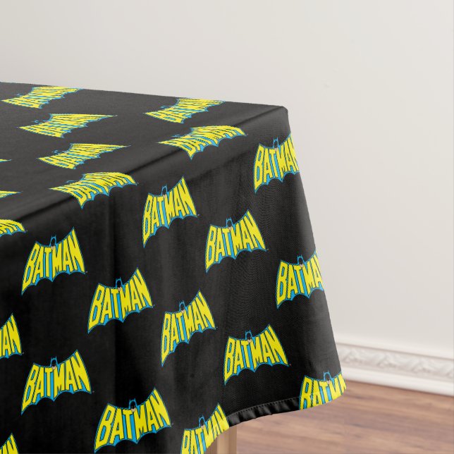 Nappe Batman | Logo Vintage bleu jaune (In Situ)