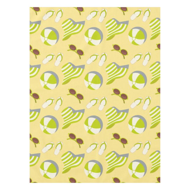 Nappe Beach vacay pattern with sunglasses and sun hat  (Devant)