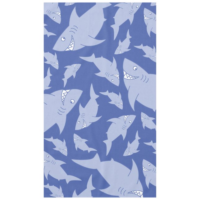 Nappe Bébé Shark mignonne première table d'anniversaire (Devant)