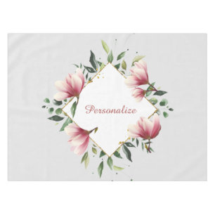 Nappe Belle et élégante bordure florale Personnalisée