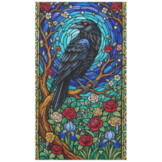 Nappe Blackbird Verre Tiré Corvid Corvid Coraven