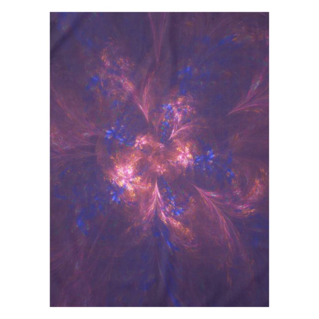 Nappe Bleu Abstrait Et Violet Forme (Devant)