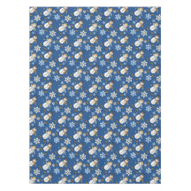 Bleu de flocon de neige de bonhomme de neige de