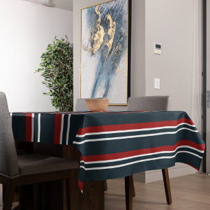 Nappe Bleu Rouge uniforme rayures