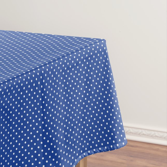 Nappe Bleu Royal et Points Blancs (In Situ)