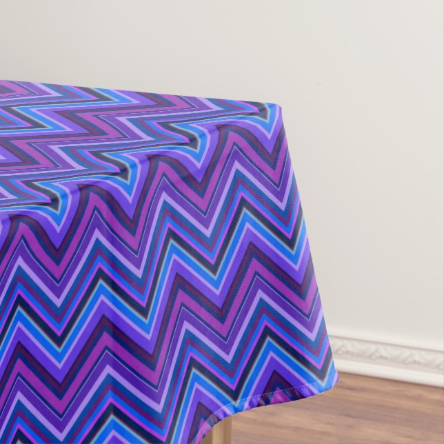 Nappe Blue and purple zigzag (In Situ)