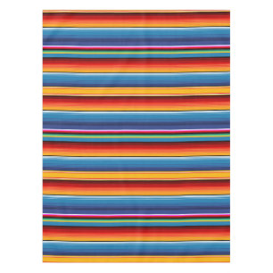 Nappe Blue Gold Red Sarape mexicaine