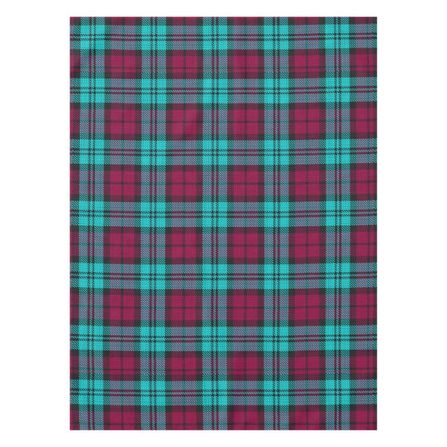 Nappe Blue Red Campbell Tartan Blackwatch Plaid (Devant)
