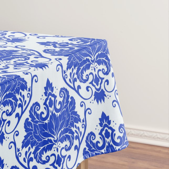 Nappe Blue Royal Damask (In Situ)