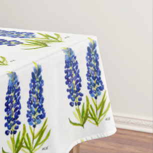 Nappe Bluebonnets Texas State Flowers Lupine Watercolor