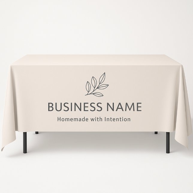 Nappe Blush Pink Botanical Logo Display Minimalist  (Créateur téléchargé)