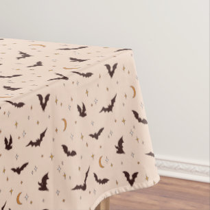 Nappe Boho Bats et étoiles Motif d'Halloween