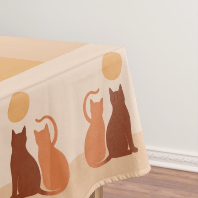 Nappe Boho Cats Sunset Desert (In Situ)