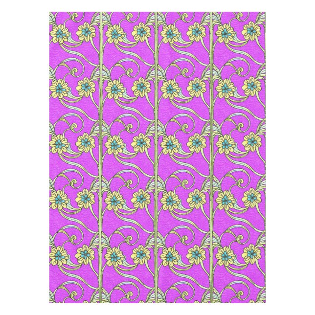 Nappe Boho Chic Floral Art Nouveau (Devant)