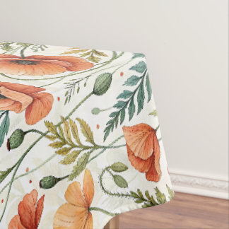 Nappe Boho Garden of Beautiful Poppies