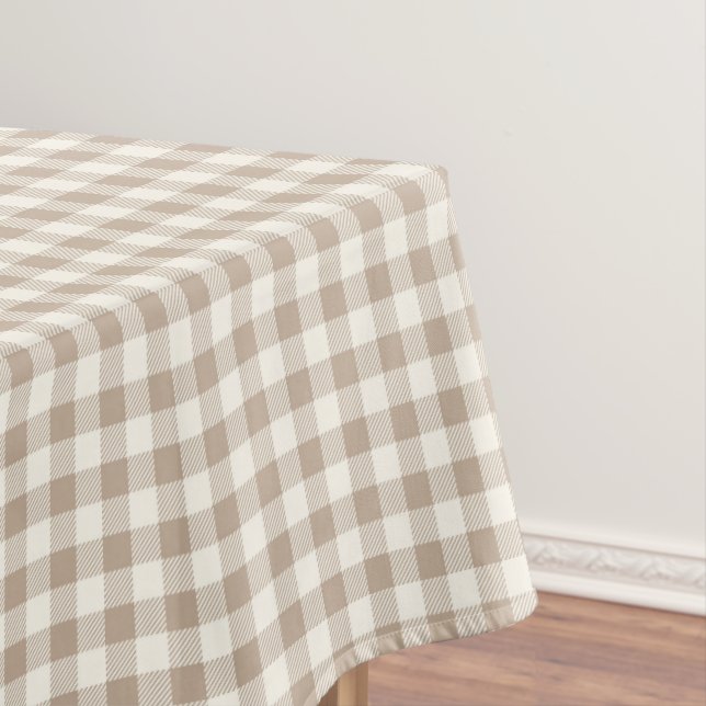 Nappe Boho Gingham Pattern Plaid Checkered Neutral (In Situ)
