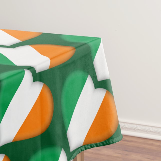 Nappe Bonne St. Patrick's Day Irlandais Hearts Motif du  (In Situ)