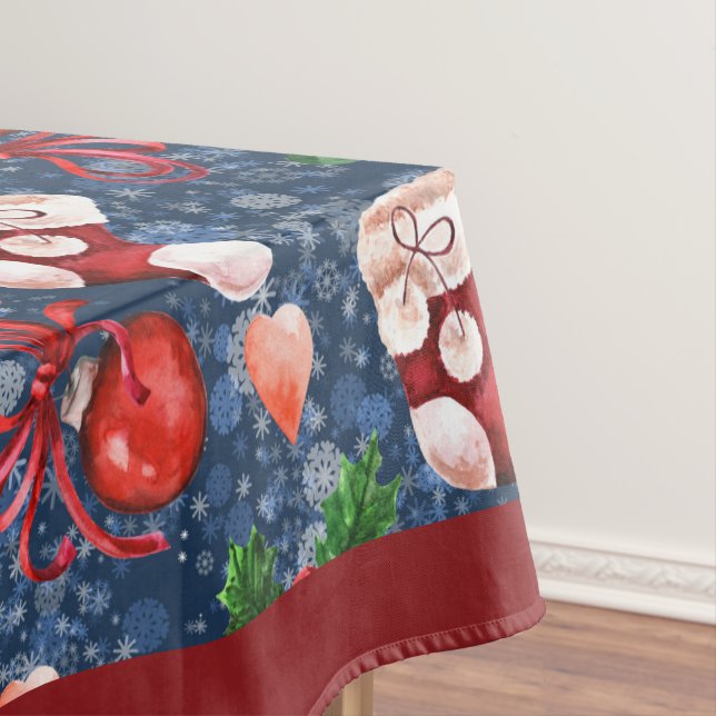 Nappe Boots de Père Noël mignonne Boules Red Holly Berri (In Situ)