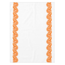 Bordure de tranche de citron orange d'été chic