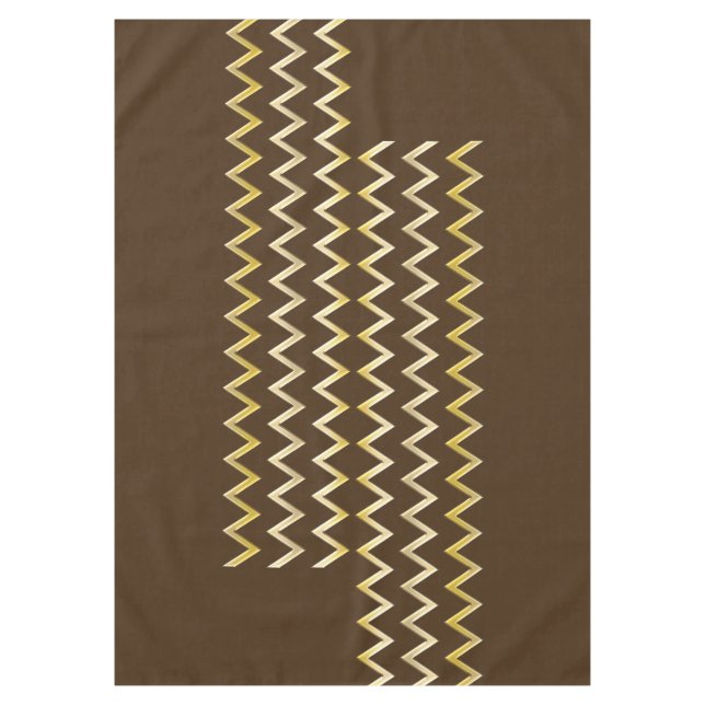 Nappe Bordure d'or - zigzag + votre dos et votre texte (Devant)