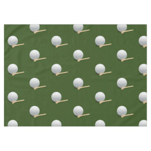 Nappe Boule de golf et tee sur gazon vert