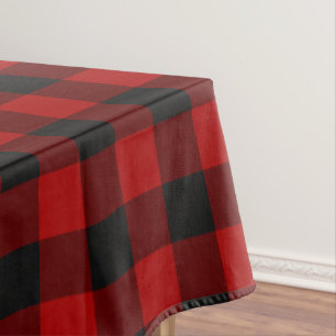 Nappe Buffalo Check Red and Black Carrés Plaid