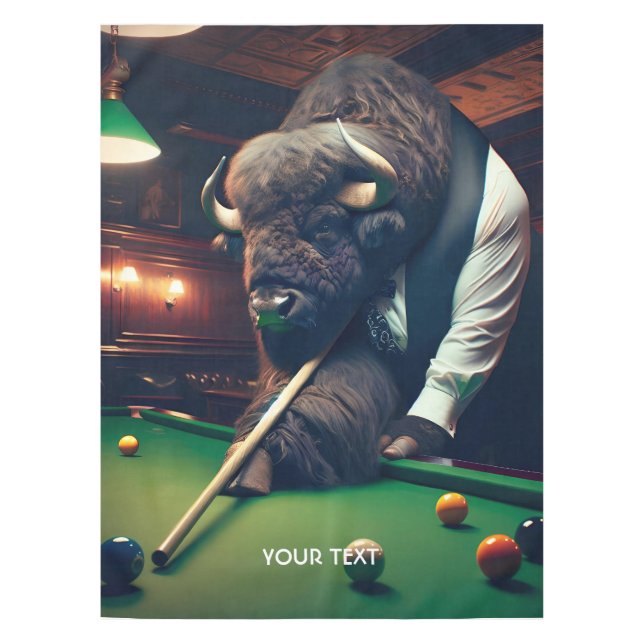 Nappe Buffle mignon Imaginaire Jouer Snooker (Devant)