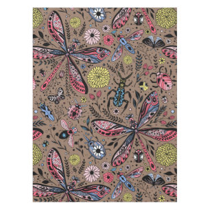 Nappe Bugs de Doodle sur mocha brown