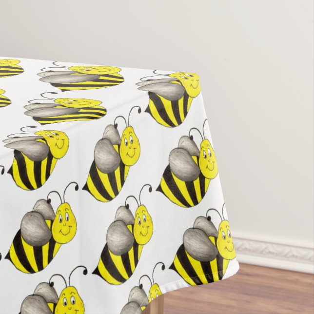 Nappe Bumble d'abeille noire d'insectes jaunes (In Situ)