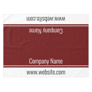 Nappe Business Dark Red White Nom de l'entreprise Site W