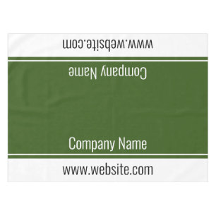 Nappe Business Green et White Nom de l'entreprise Site W