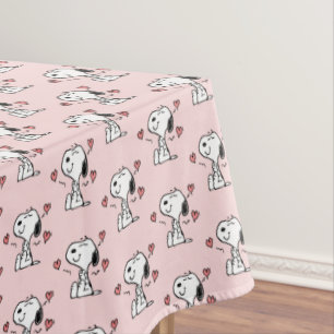 Nappe cacahuètes   Coeurs de snoopy