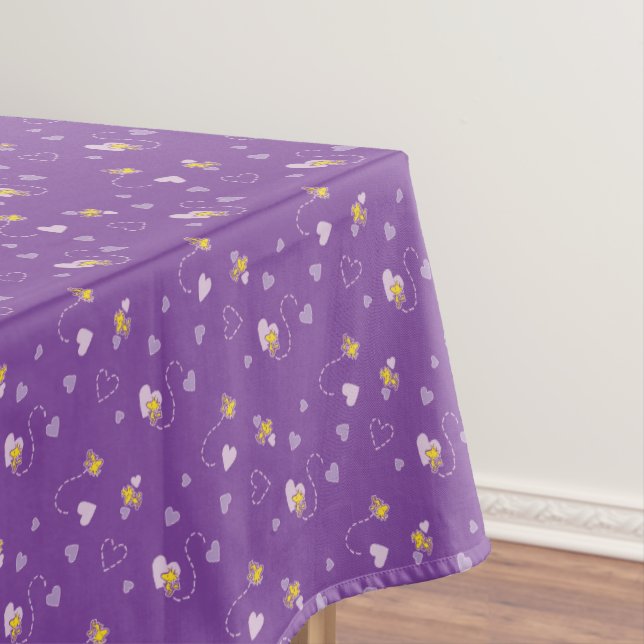Nappe cacahuètes | Woodstock Motif de coeur pourpre (In Situ)