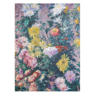 Nappe Caillebotte - Chrysanthèmes blancs et jaunes