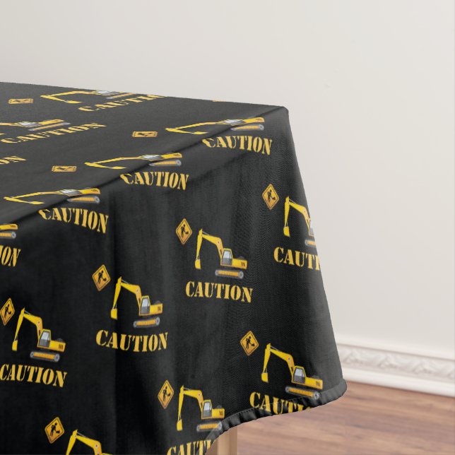 Nappe Camion de vidange de construction noir et jaune At (In Situ)