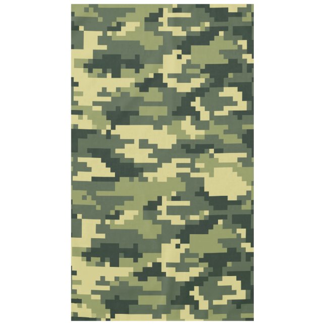 Nappe Camouflage numérique en bois à 8 bits / Camo (Devant)