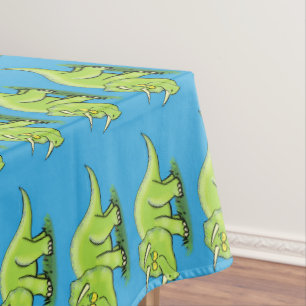 Nappe Caricature de dinosaure de triceratops vert mignon