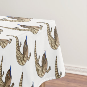 Nappe Caricature de lézard rouge
